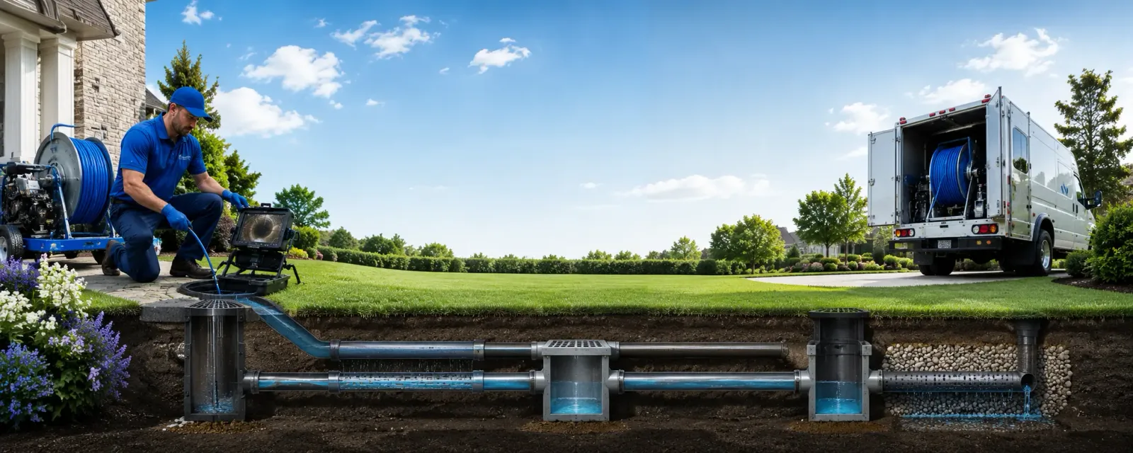 Outdoor drain cleaning information for Gentry, MO
